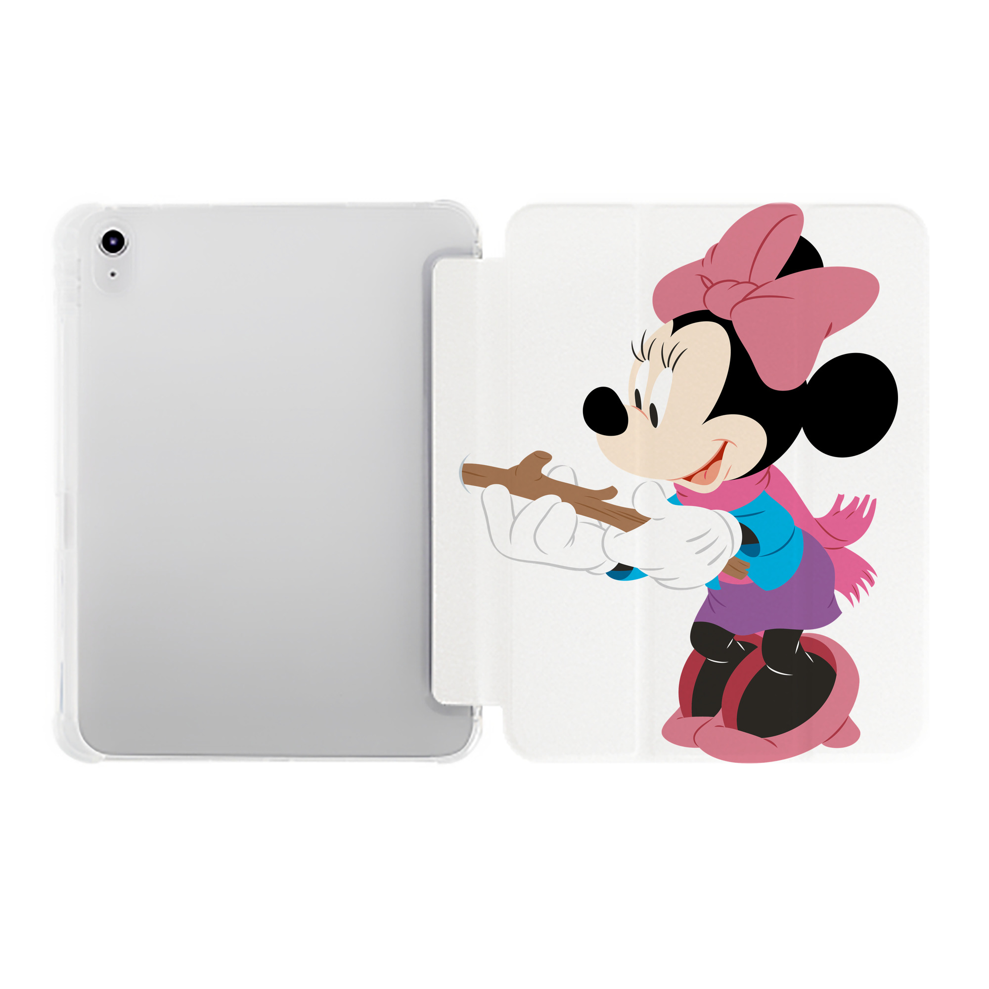 （画像用） ミッキーマウス Mickey Mouse IPad ケース ペン収納付き 三つ折りスタンド PUレザー×シリコン 対応機種9.5/10.5/10.9インチ